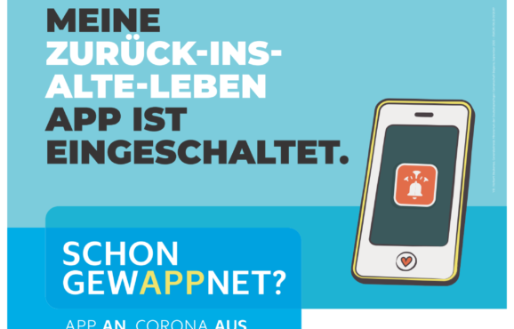 Plakat zurück ins Leben